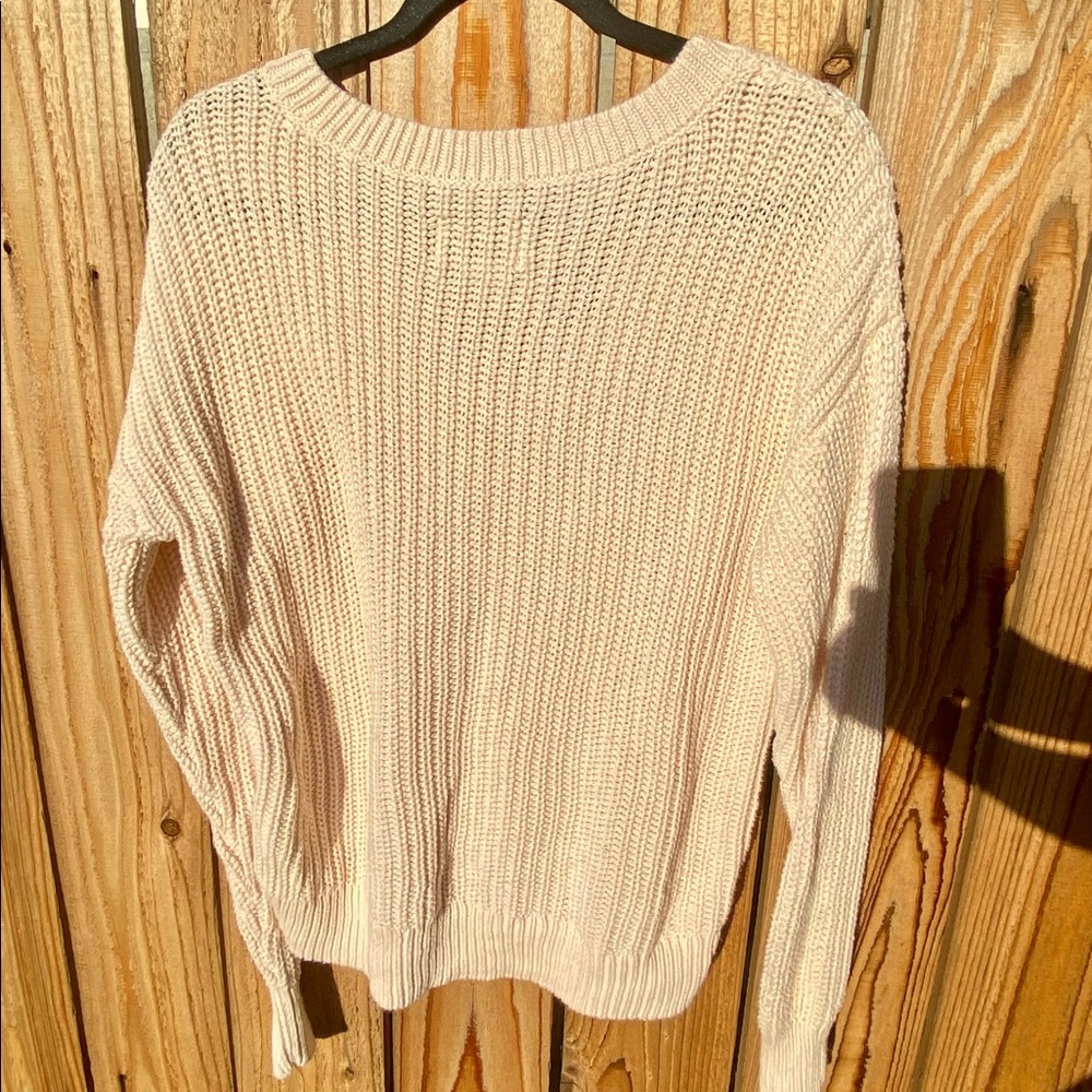 Oversized knit sweater